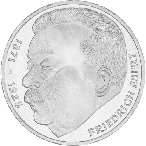 5 DM Gedenkmünze 1975 - 50. Todestag Friedrich Ebert