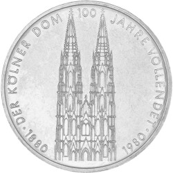 5 DM Gedenkmünze 1980 - 100 Jahre Kölner Dom