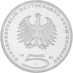 5 DM Gedenkmünze 1981 - 200. Todestag Gotthold...