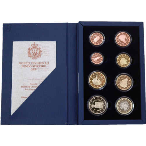 Offizieller KMS San Marino 2008 Polierte Platte (PP)