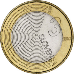 3 Euro Gedenkmünze Slowenien 2009 bfr. - 100 Jahre...
