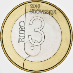 3 Euro Gedenkmünze Slowenien 2010 bfr. - Unesco...