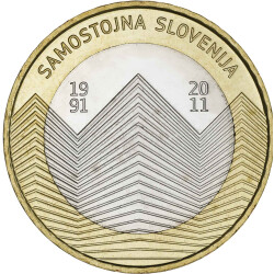 3 Euro Gedenkm&uuml;nze Slowenien 2011 bfr. - 20...
