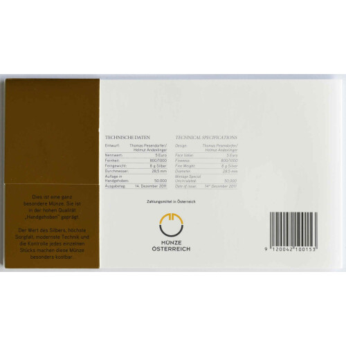 5 Euro Gedenkmünze Österreich 2012 Silber hgh - Gesellschaft der Musikfreunde