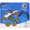 Offizieller KMS Griechenland 2011 Stempelglanz (st) - mit 2 Euro Gedenkmünze 2011