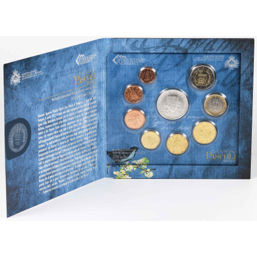 Offizieller KMS San Marino 2012 Stempelglanz (st) mit 5 Euro Gedenkmünze