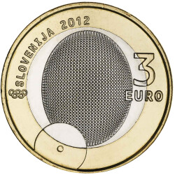 3 Euro Gedenkmünze Slowenien 2012 bfr. - 100 Jahre...