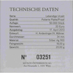 20 Euro Gedenkmünze Österreich 2013 - Trias / Leben im Wasser
